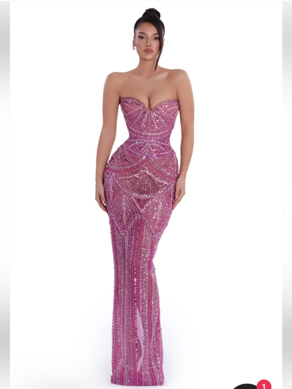 ALBINA DYLA blush majesty gown xxs